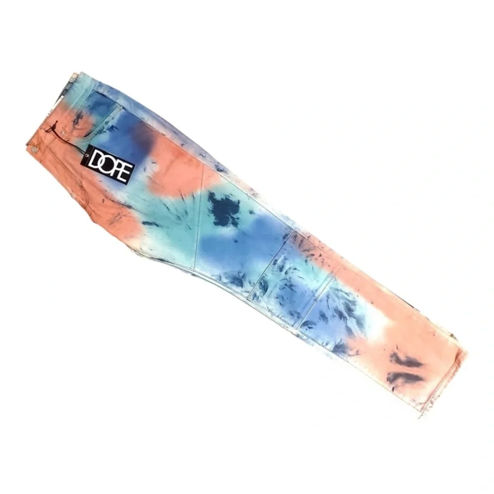 Sz 36 DOPE Multicolor Tie-Dye Pants